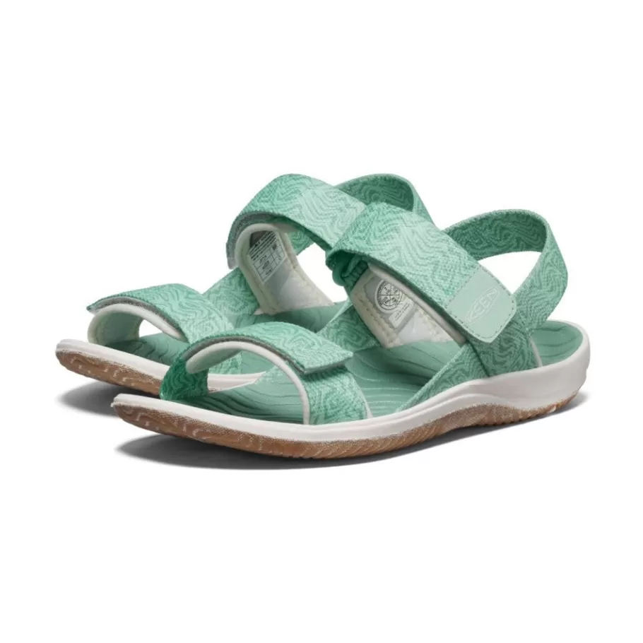 Kids KEEN Sandals-Big Kids' Elle Backstrap | Lichen/Star White