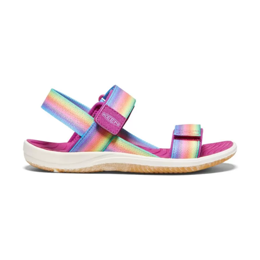 Kids KEEN Sandals-Big Kids' Elle Backstrap | Rainbow/Festival Fuchsia