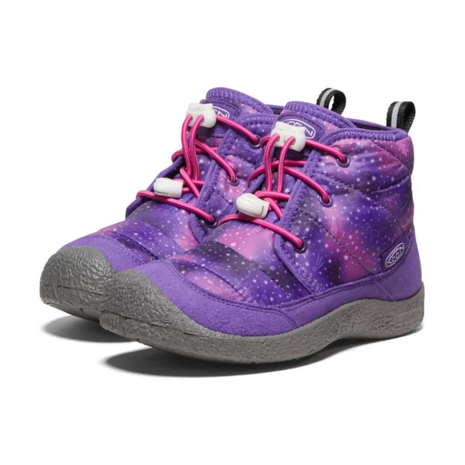 Kids KEEN Boots-Big Kids' Howser Ii Waterproof Chukka | Tillandsia Purple/Multi