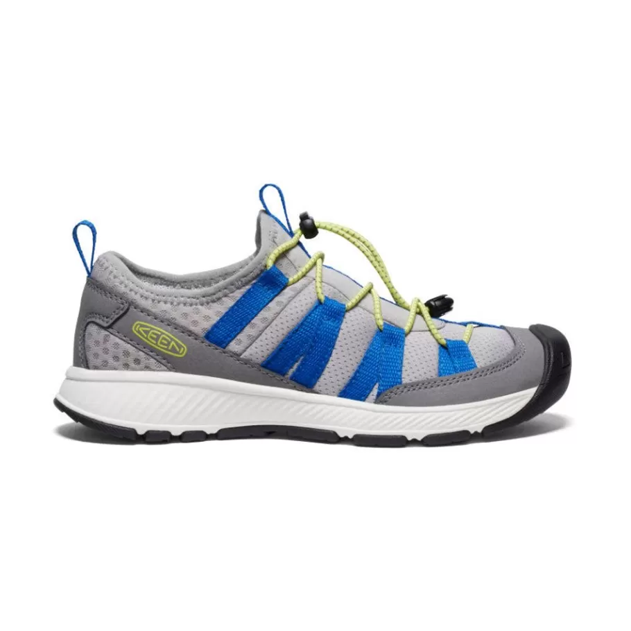 Kids KEEN Shoes-Big Kids' Motozoa Sneaker | Steel Grey/Evening Primrose
