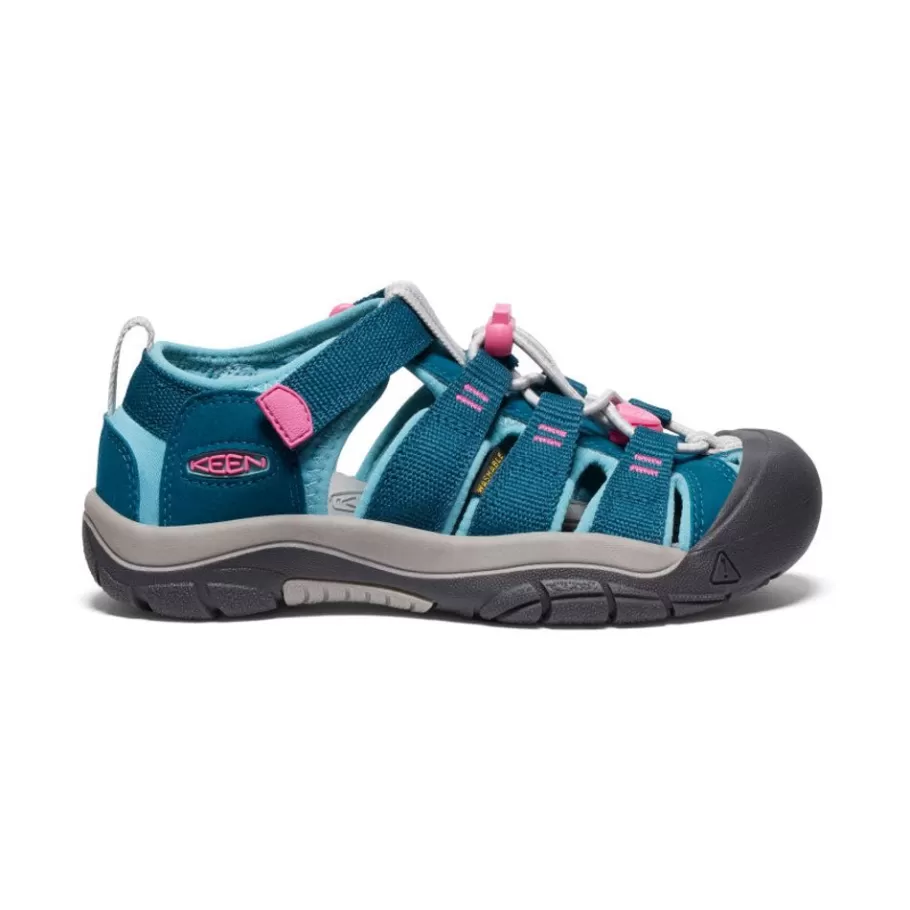 Kids KEEN Sandals-Big Kids' Newport H2 | Legion Blue/Hot Pink