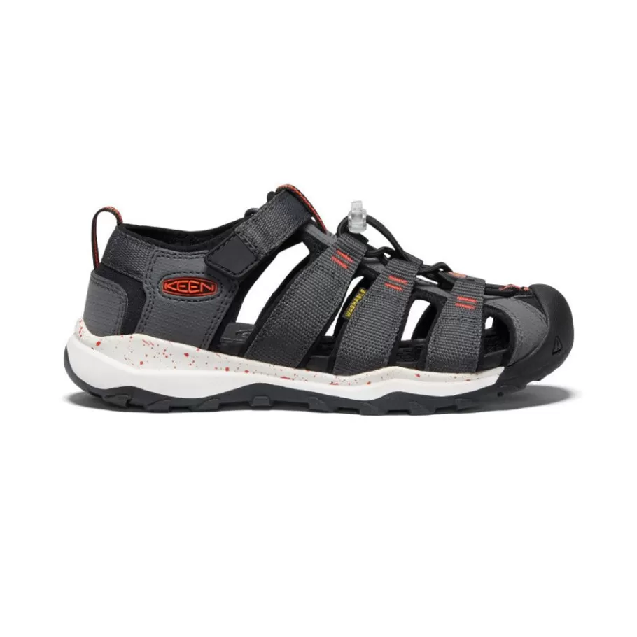 Kids KEEN Sandals-Big Kids' Newport Neo H2 | Magnet/Spicy Orange