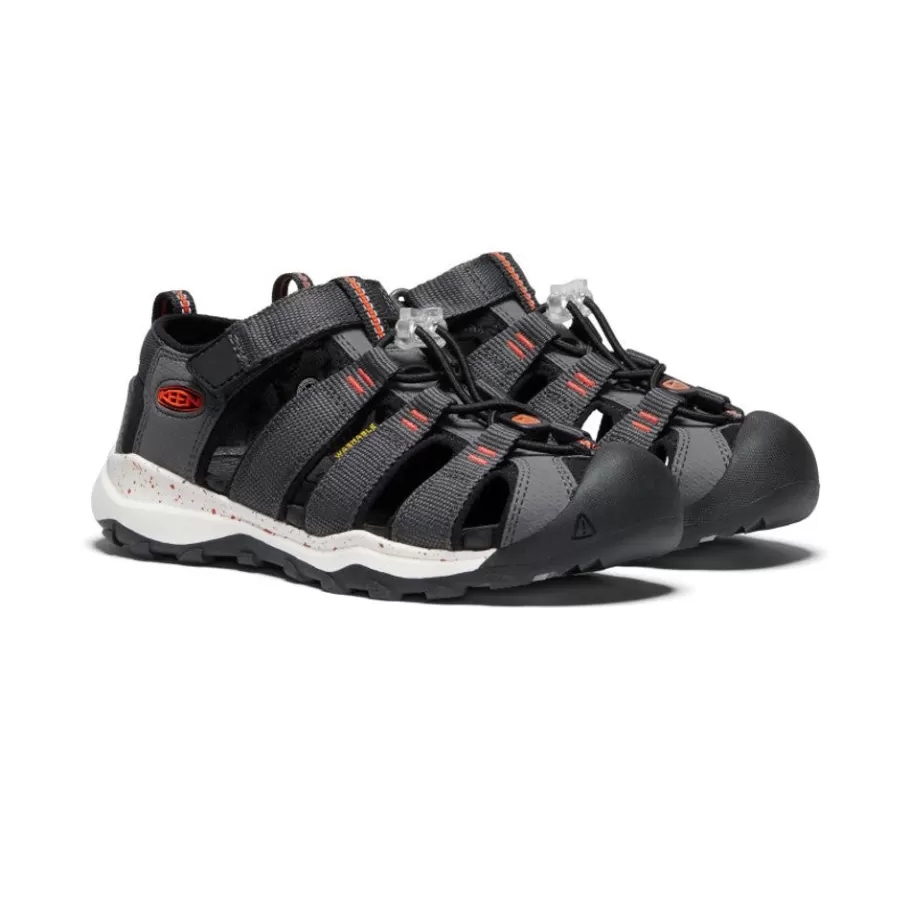 Kids KEEN Sandals-Big Kids' Newport Neo H2 | Magnet/Spicy Orange