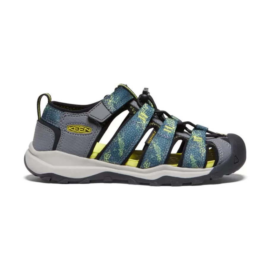 Kids KEEN Sandals-Big Kids' Newport Neo H2 | Sea Moss/Steel Grey
