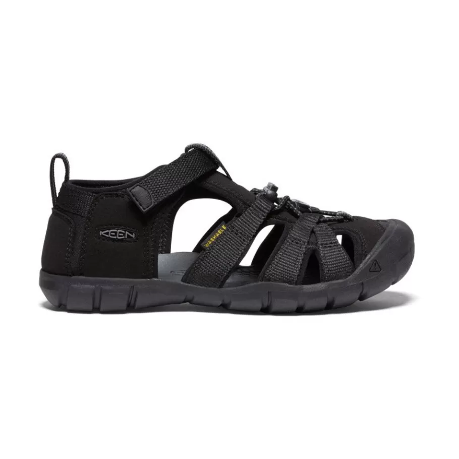 Kids KEEN Sandals-Big Kids' Seacamp Ii Cnx | Black/Grey