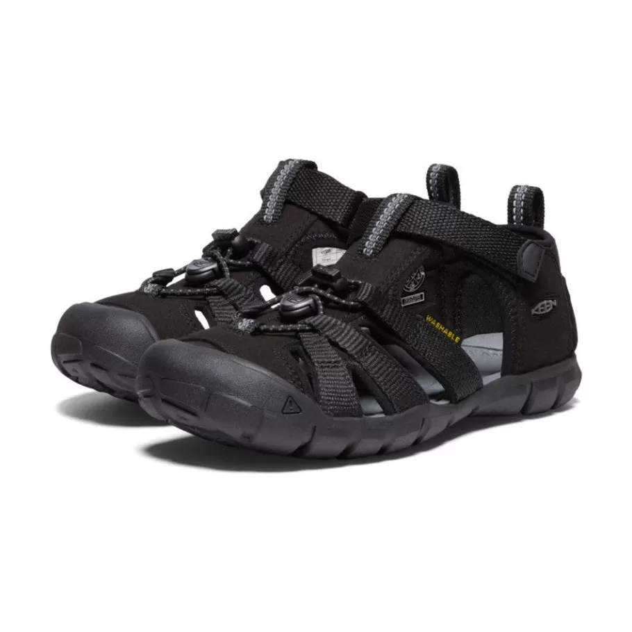 Kids KEEN Sandals-Big Kids' Seacamp Ii Cnx | Black/Grey