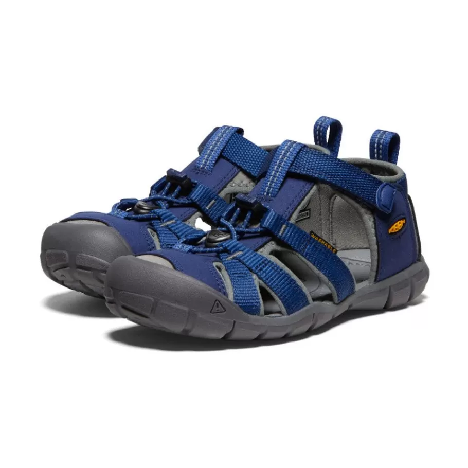 Kids KEEN Sandals-Big Kids' Seacamp Ii Cnx | Blue Depths/Gargoyle
