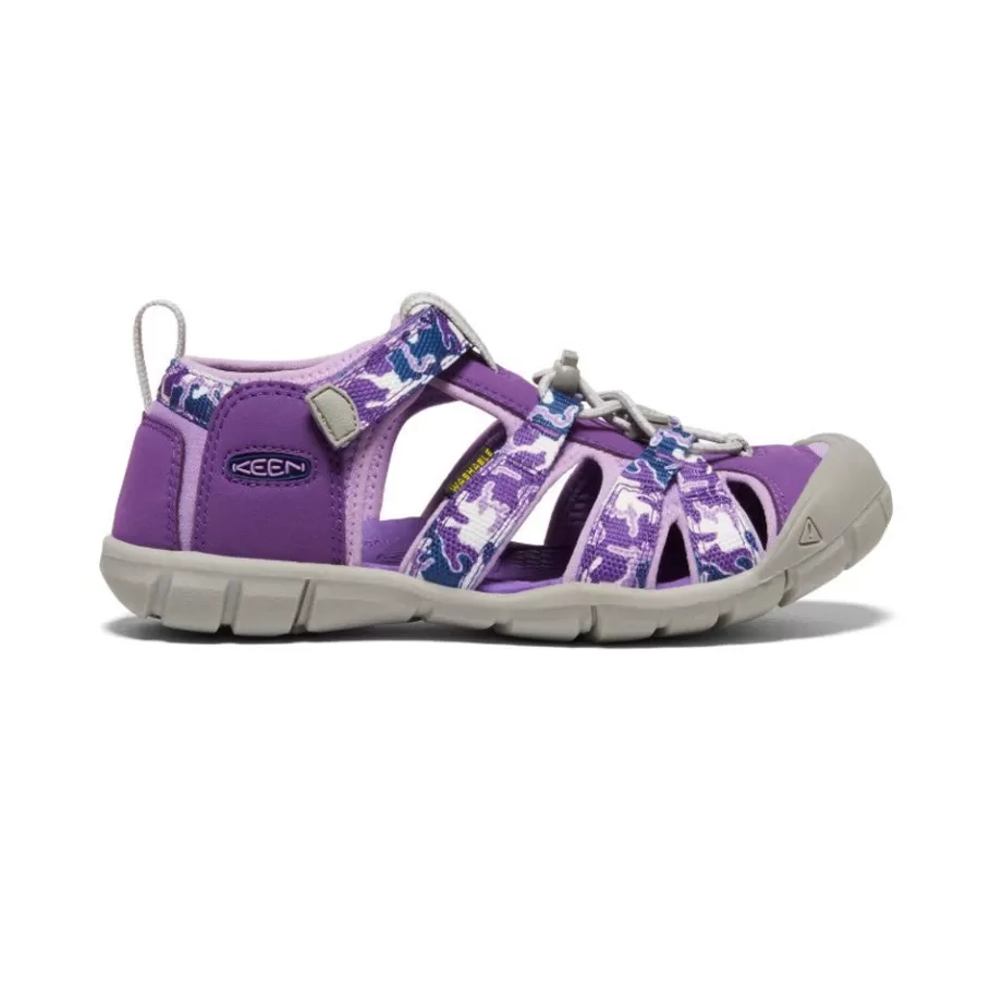 Kids KEEN Sandals-Big Kids' Seacamp Ii Cnx | Camo/Tillandsia Purple