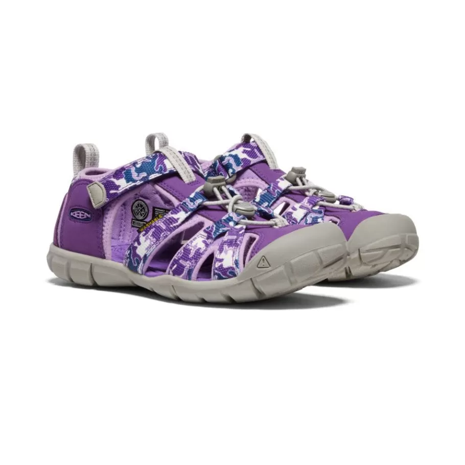 Kids KEEN Sandals-Big Kids' Seacamp Ii Cnx | Camo/Tillandsia Purple