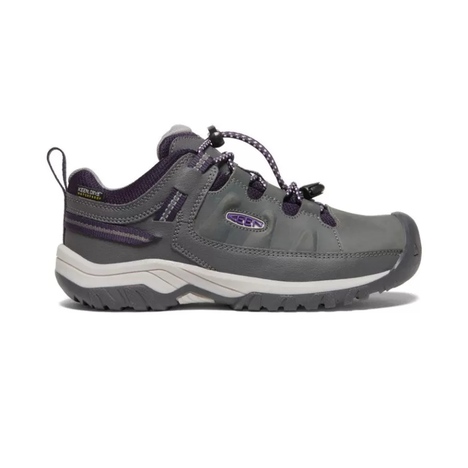 Kids KEEN Shoes-Big Kids' Targhee Waterproof Shoe | Magnet/Tillandsia Purple