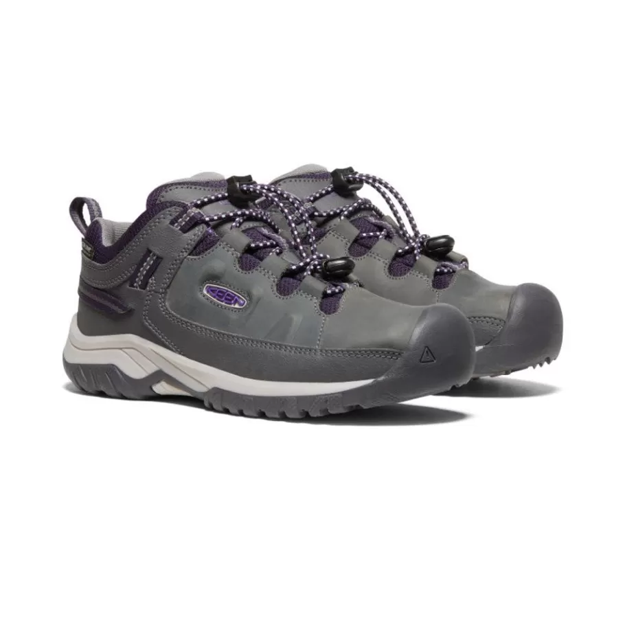 Kids KEEN Shoes-Big Kids' Targhee Waterproof Shoe | Magnet/Tillandsia Purple
