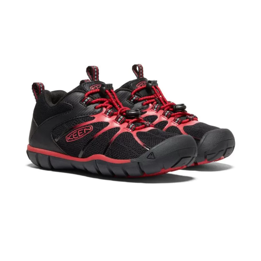 Kids KEEN Shoes-Little Kids' Chandler 2 Cnx Sneaker | Black/Red Carpet
