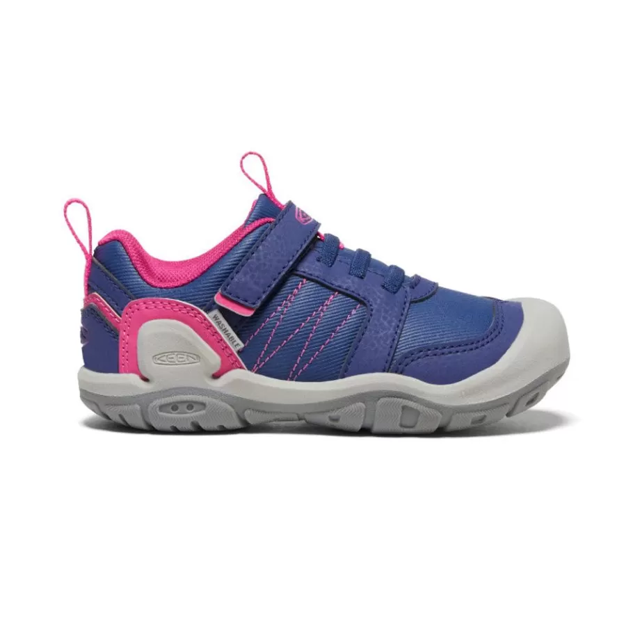 Kids KEEN Shoes-Little Kids' Knotch Peak Sneaker | Blue Depths/Pink Peacock