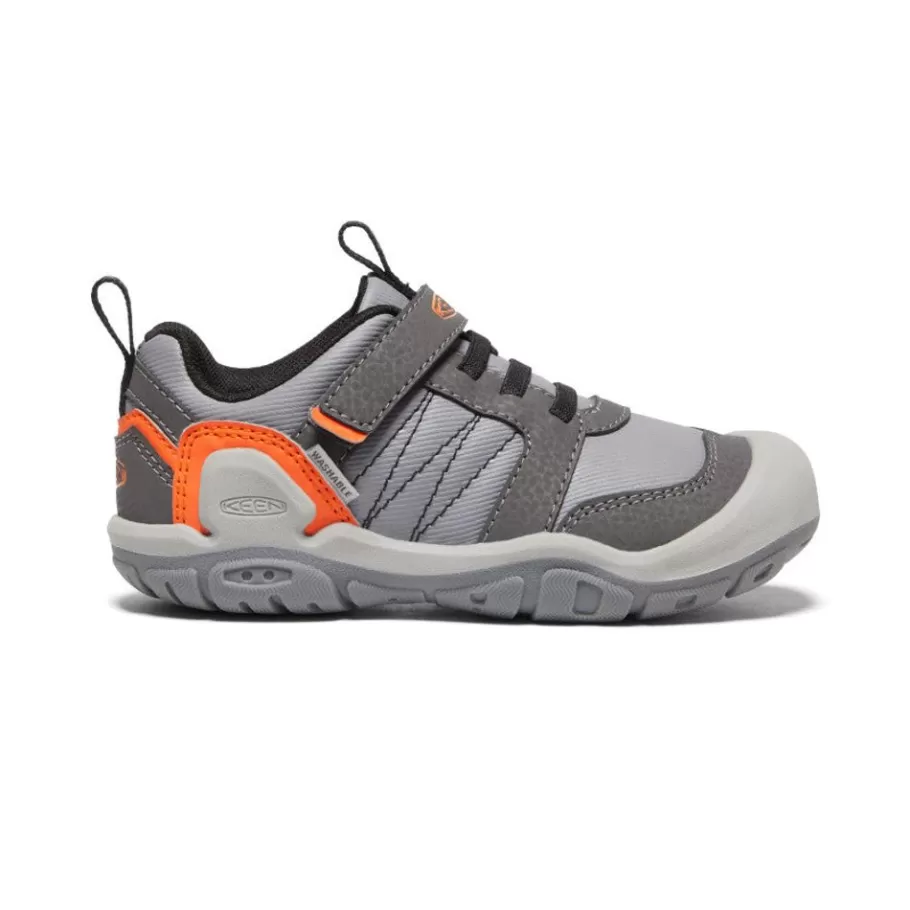 Kids KEEN Shoes-Little Kids' Knotch Peak Sneaker | Magnet/Safety Orange