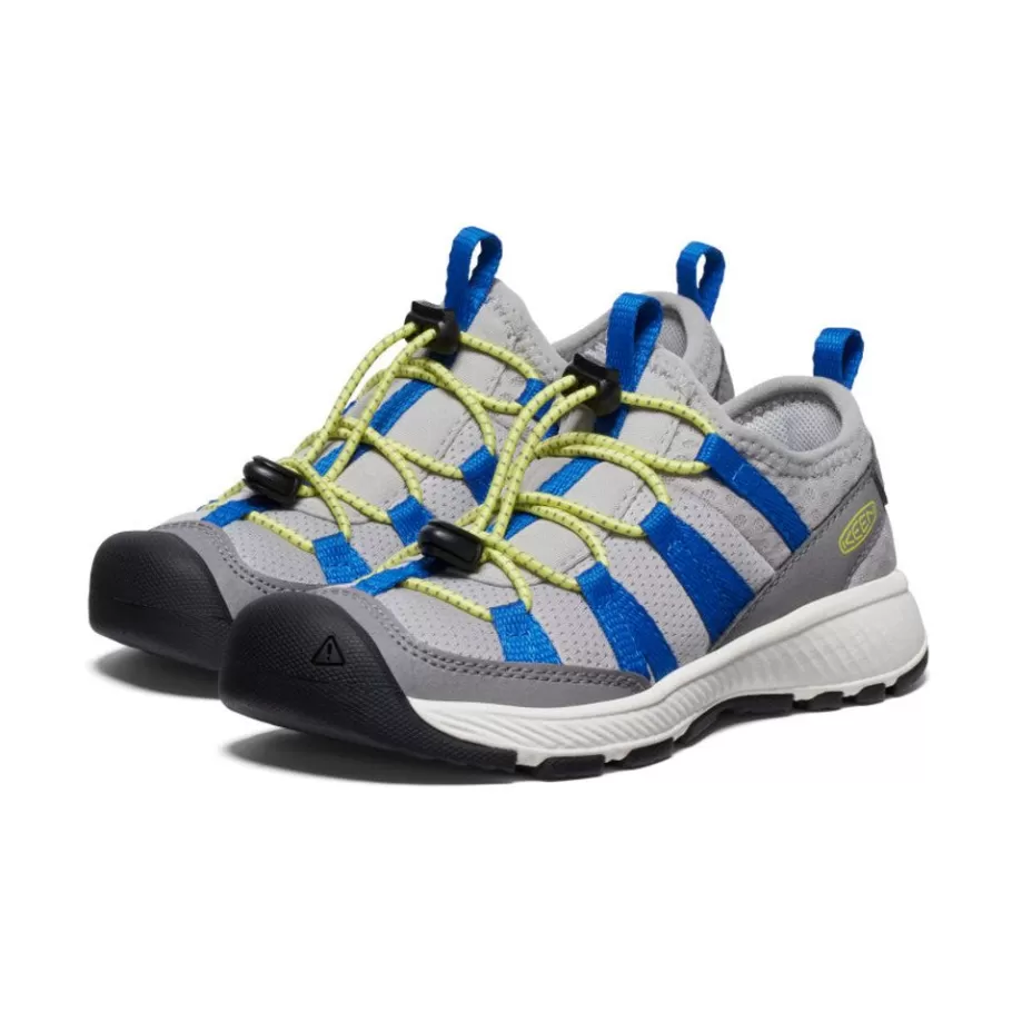 Kids KEEN Shoes-Little Kids' Motozoa Sneaker | Steel Grey/Evening Primrose