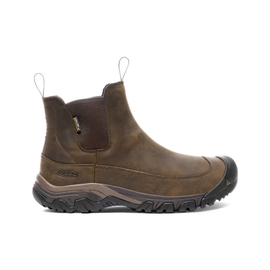 Men KEEN Slip-Ons-Men'S Anchorage Iii Waterproof Boot | Dark Earth/Mulch