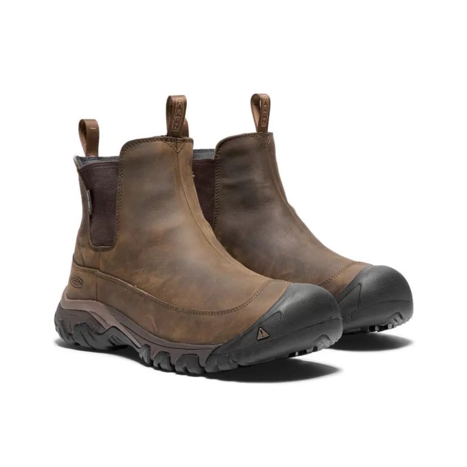 Men KEEN Slip-Ons-Men'S Anchorage Iii Waterproof Boot | Dark Earth/Mulch