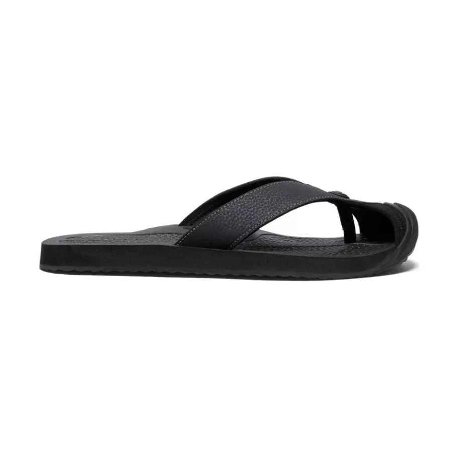 Men KEEN Slip-Ons-Men'S Barbados Flip-Flop | Black/Steel Grey