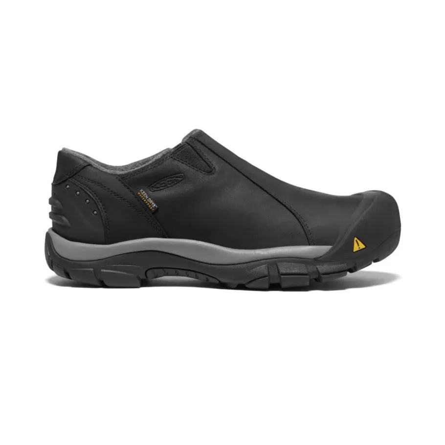 Men KEEN Slip-Ons-Men'S Brixen Waterproof Low | Black/Gargoyle