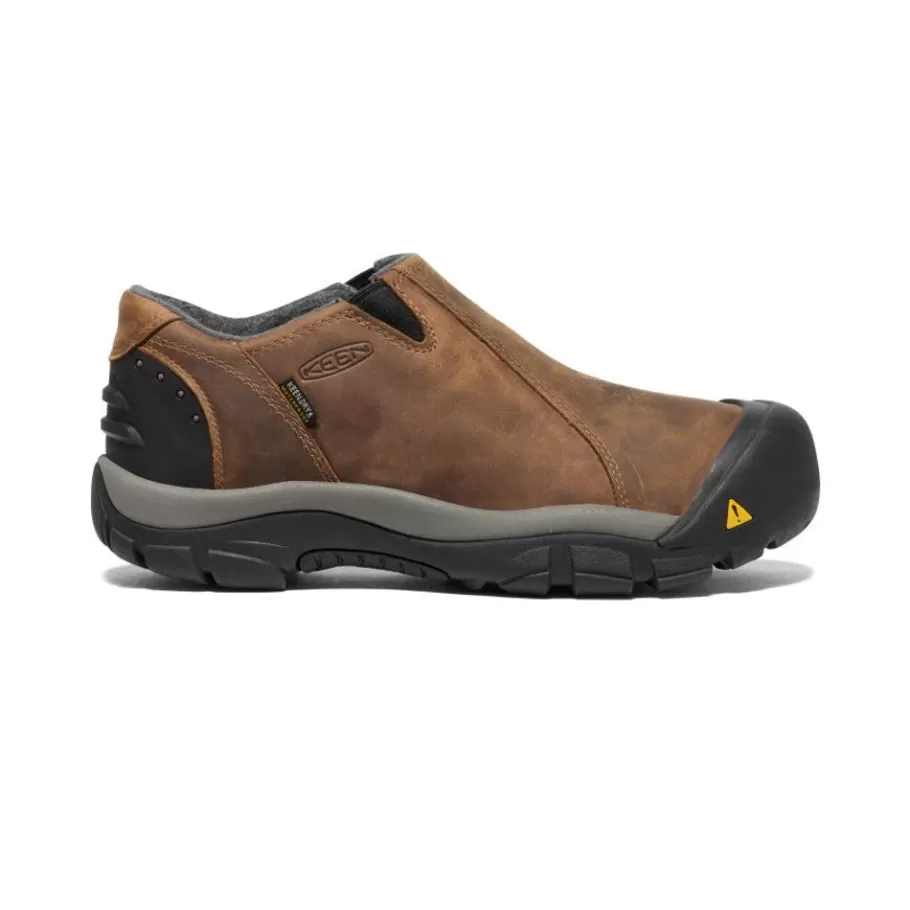 Men KEEN Slip-Ons-Men'S Brixen Waterproof Low | Slate Black/Madder Brown