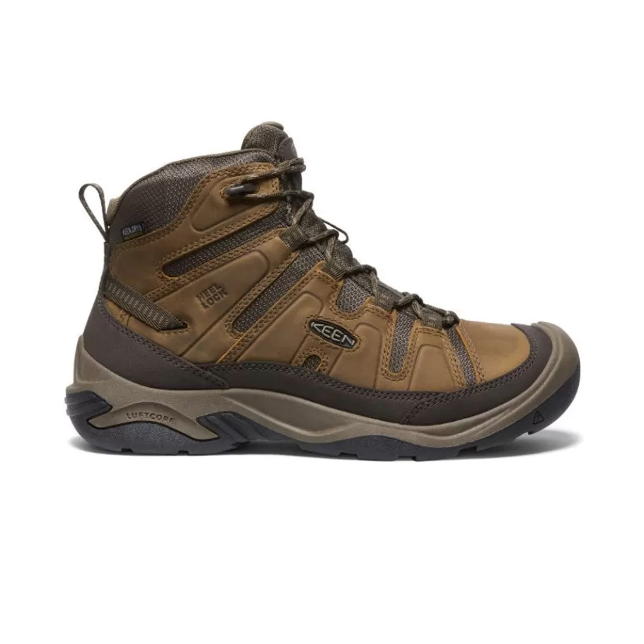Men KEEN Boots-Men'S Circadia Waterproof Boot | Bison/Brindle