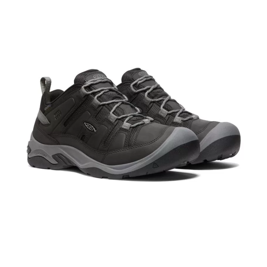 Men KEEN Shoes-Men'S Circadia Waterproof Shoe | Black/Steel Grey
