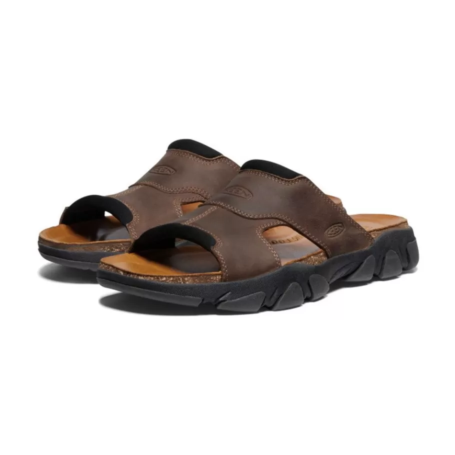 Men KEEN Slip-Ons-Men'S Daytona Ii Slide | Bison/Black
