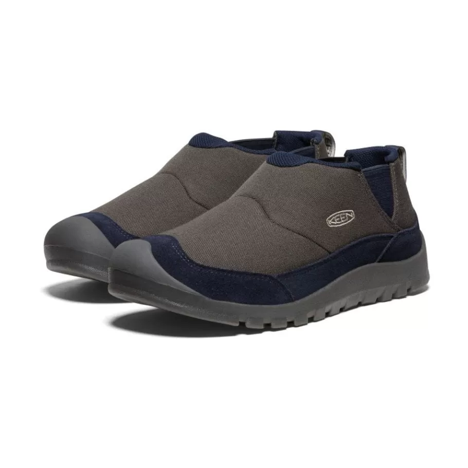 Men KEEN Slip-Ons-Men'S Hoodcamp Slip-On | Black Olive/Sky Captain