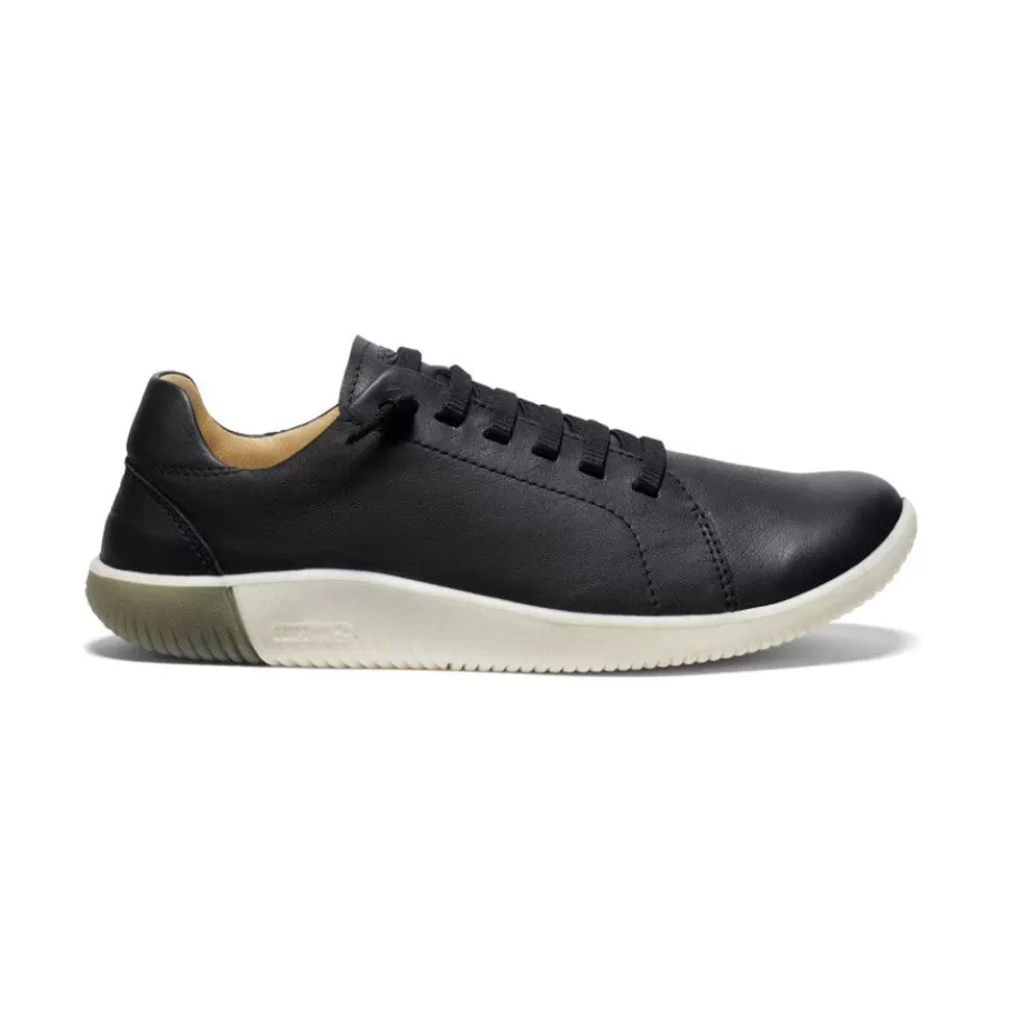 Men KEEN Slip-Ons-Men'S Knx Leather Sneaker | Black/Star White