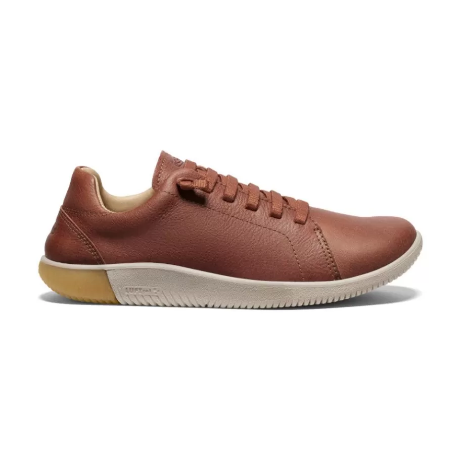 Men KEEN Slip-Ons-Men'S Knx Leather Sneaker | Tortoise Shell/Plaza Taupe
