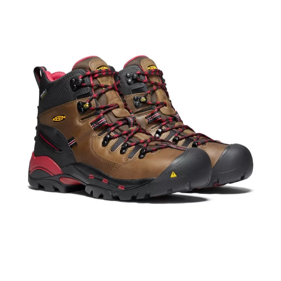 Men KEEN Work Boots & Shoes-Men'S Pittsburgh 6" Waterproof Boot (Steel Toe) | Bison