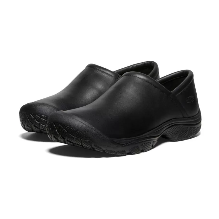 Men KEEN Work Boots & Shoes-Men'S Ptc Slip-On Ii | Black