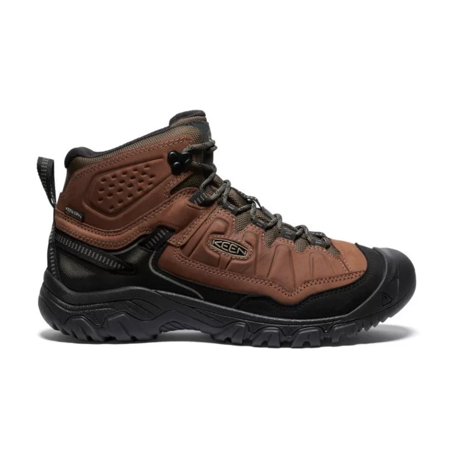 Men KEEN Boots-Men'S Targhee Iv Wide Waterproof Hiking Boot | Bison/Black