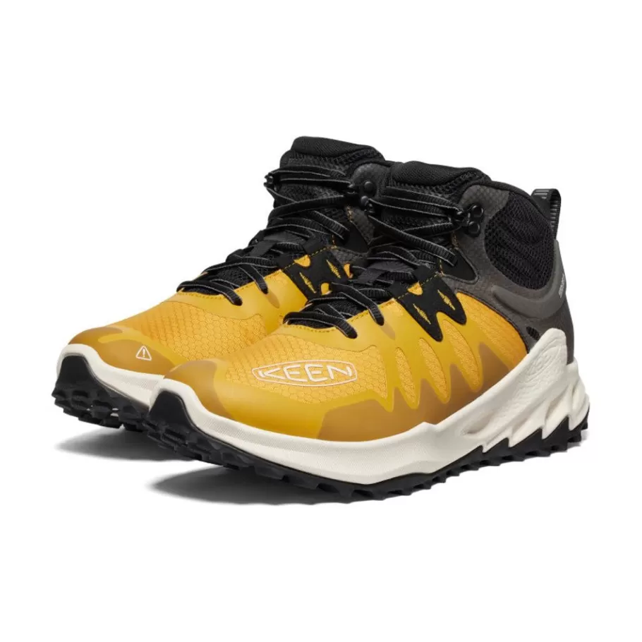 Men KEEN Boots-Men'S Zionic Waterproof Hiking Boot | Golden Yellow/Birch