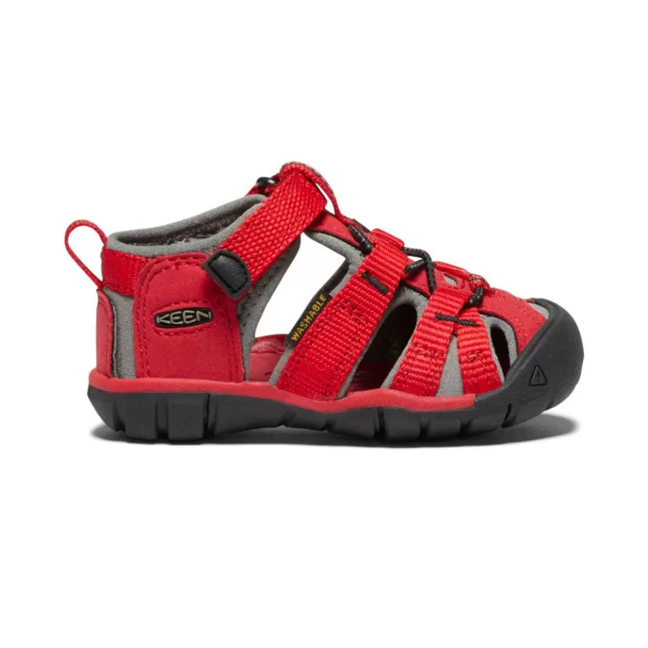 Kids KEEN Sandals-Toddlers' Seacamp Ii Cnx | Racing Red/Gargoyle