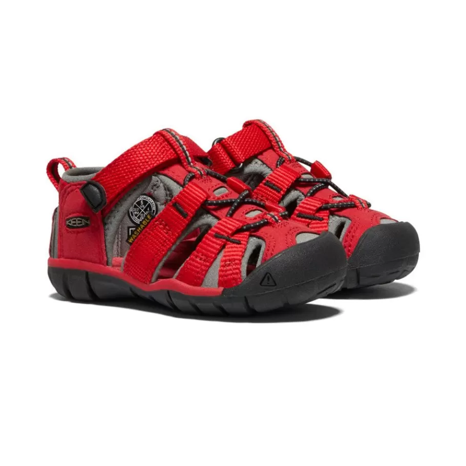 Kids KEEN Sandals-Toddlers' Seacamp Ii Cnx | Racing Red/Gargoyle