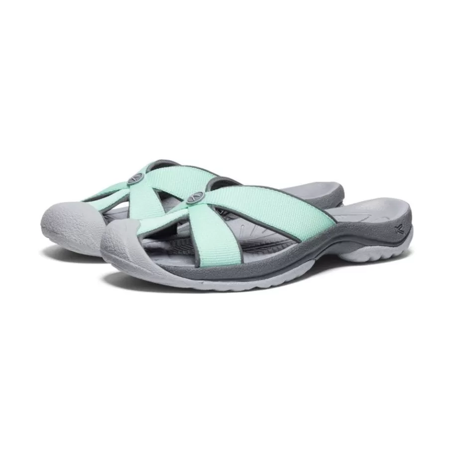 Women KEEN Slip-Ons-Women'S Bali Slide Sandal | Lichen/Steel Grey