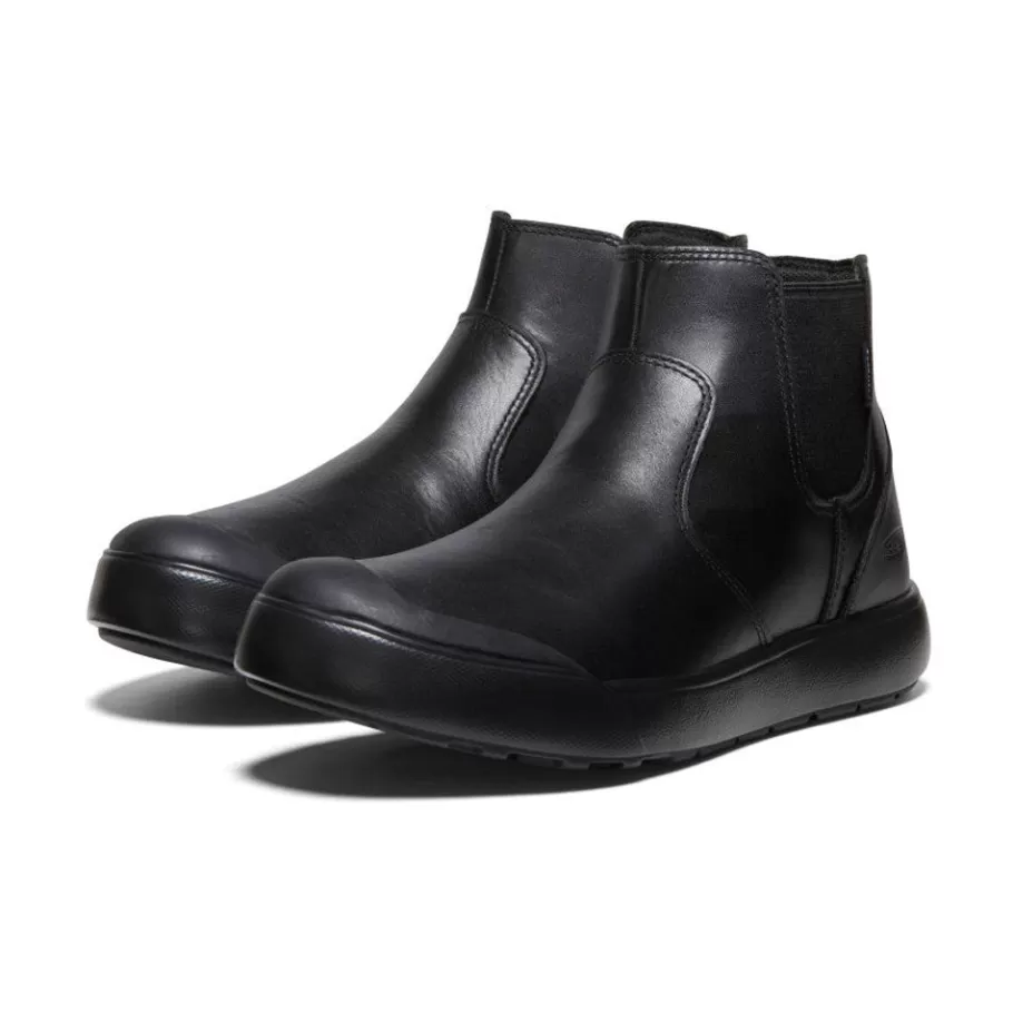 Women KEEN Slip-Ons-Women'S Elena Waterproof Chelsea | Black/Black