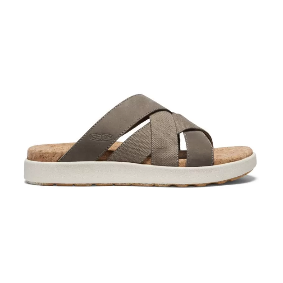 Women KEEN Slip-Ons-Women'S Elle Mixed Slide | Brindle/Birch