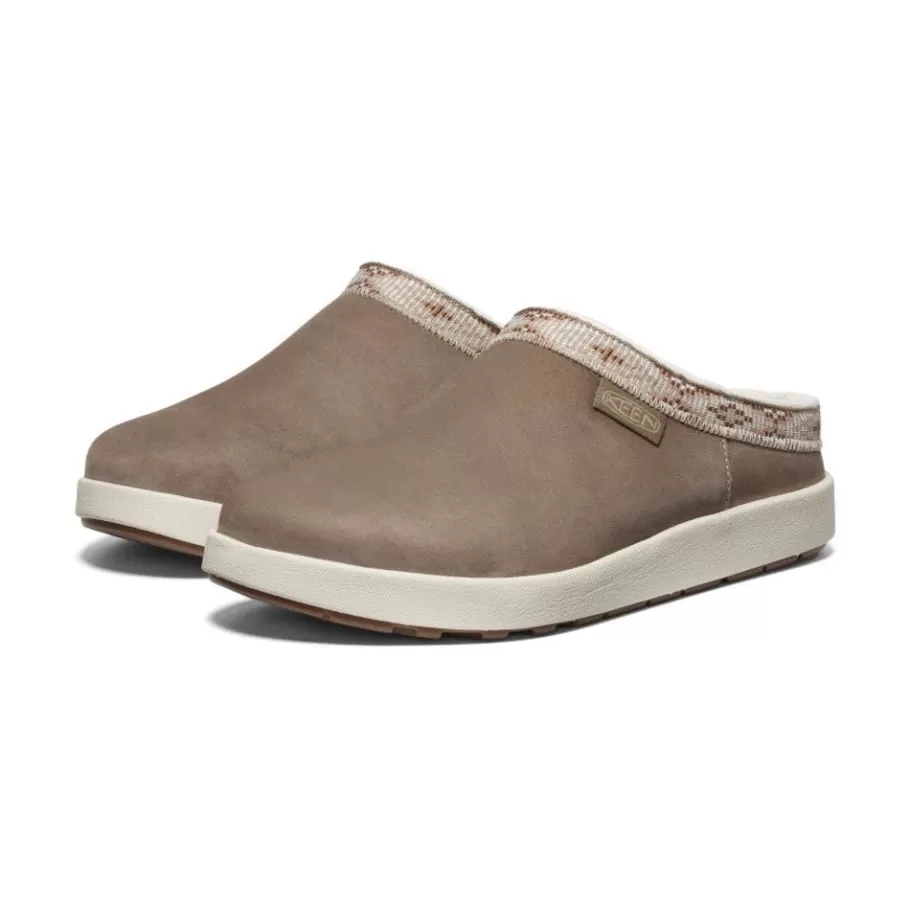 Women KEEN Slip-Ons-Women'S Elle Suede Mule | Brindle/Birch