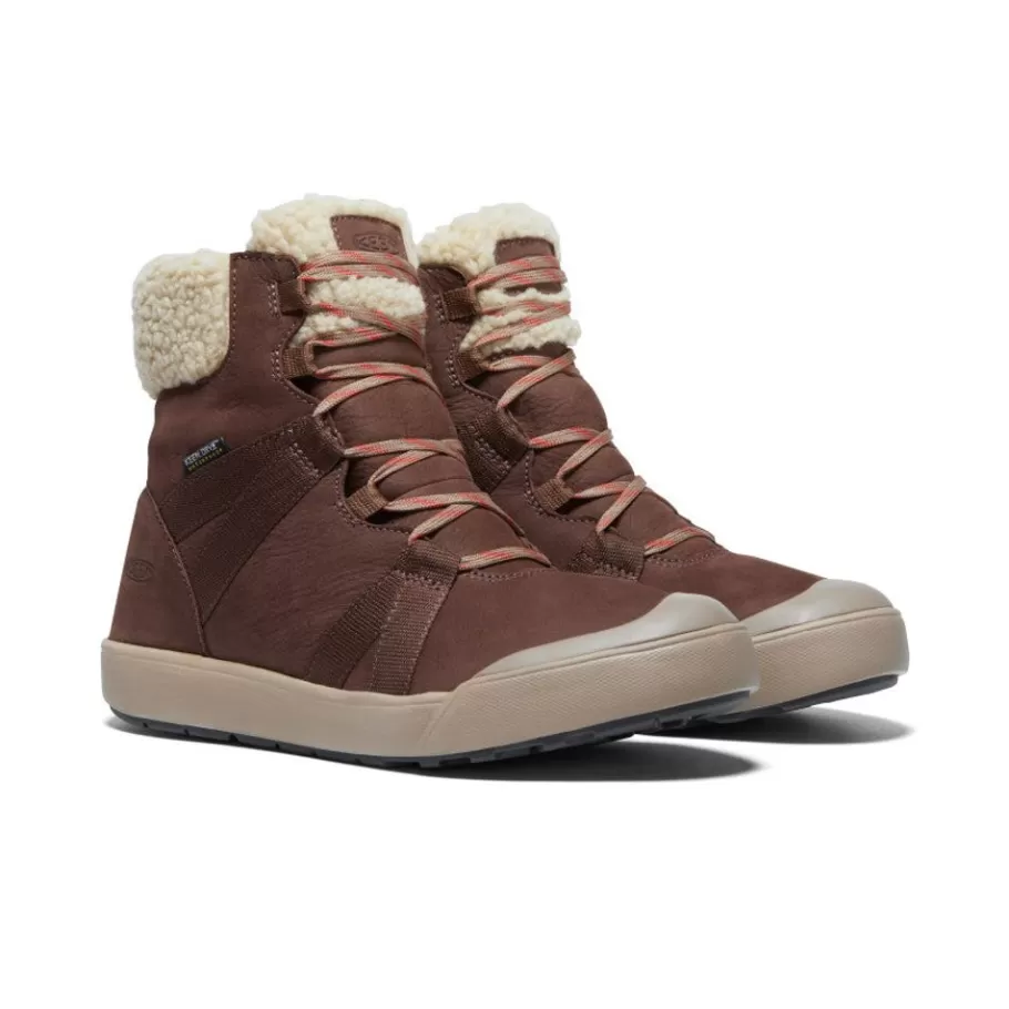Women KEEN Boots-Women'S Elle Winter Waterproof Boot | Chestnut/Red Clay