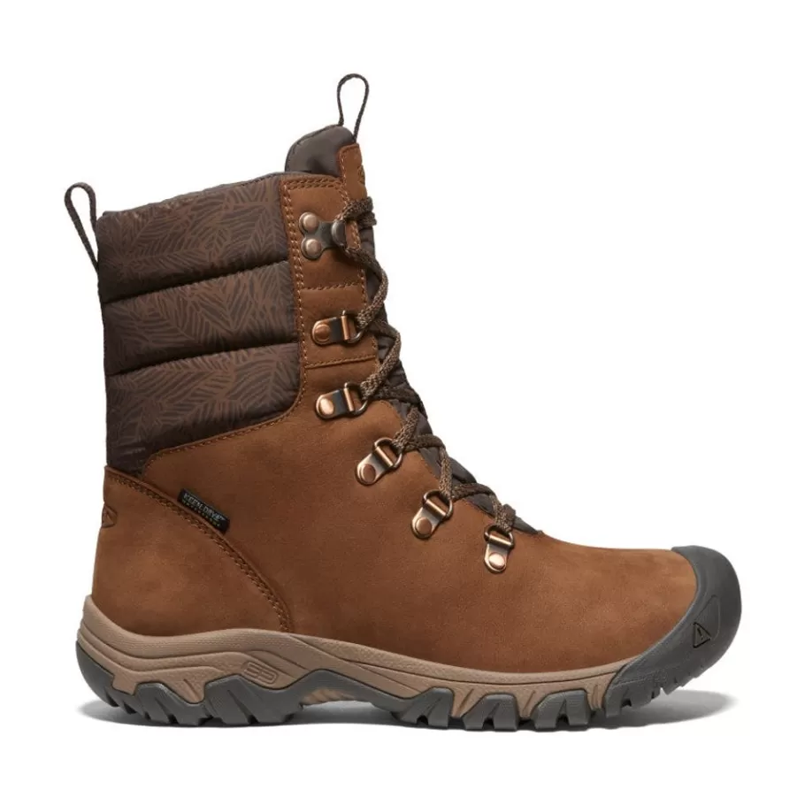Women KEEN Boots-Women'S Greta Waterproof Boot | Bison/Java