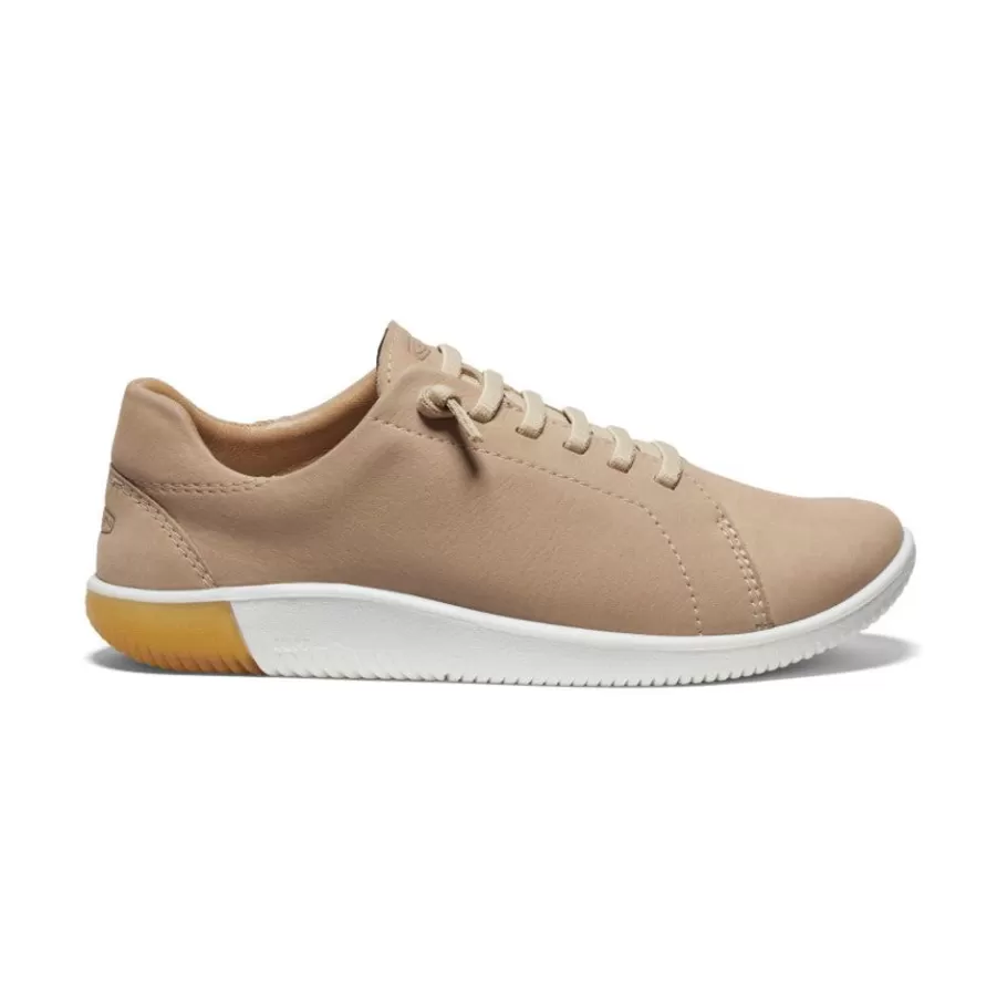 Women KEEN Slip-Ons-Women'S Knx Leather Sneaker | Safari/Star White