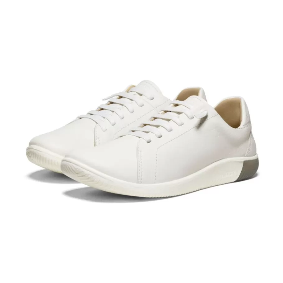 Women KEEN Slip-Ons-Women'S Knx Leather Sneaker | Star White/Star White