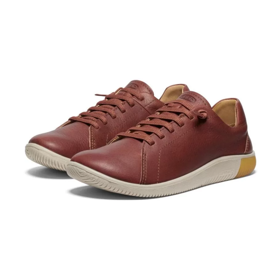 Women KEEN Slip-Ons-Women'S Knx Leather Sneaker | Tortoise Shell/Plaza Taupe