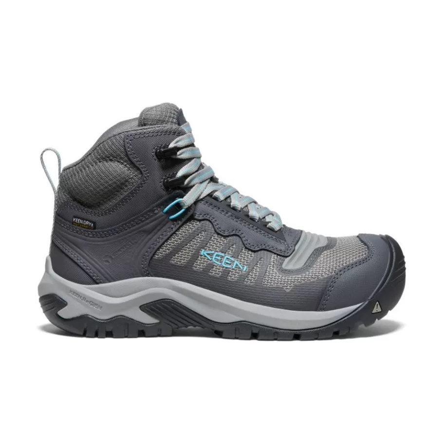 Women KEEN Work Boots & Shoes-Women'S Reno Kbf Waterproof Mid (Carbon-Fiber Toe) | Magnet/Ipanema