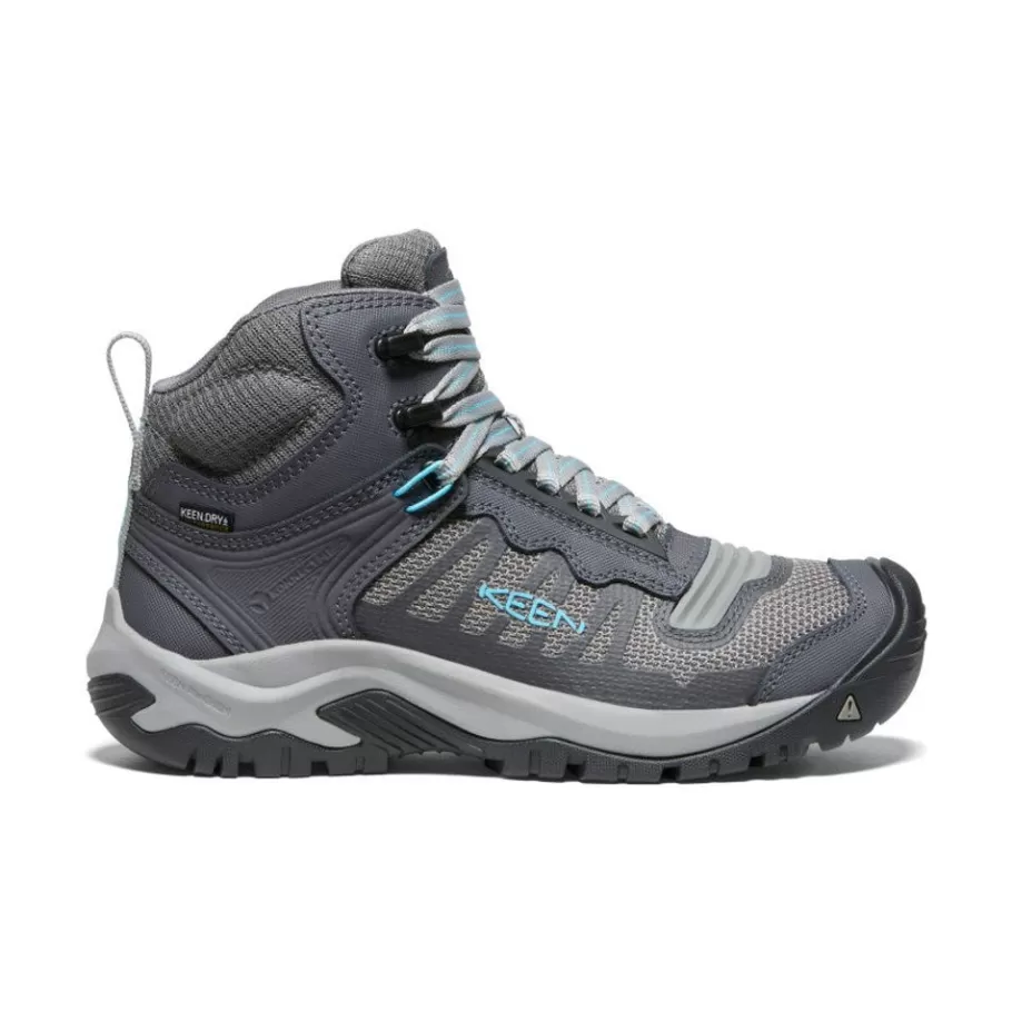 Women KEEN Work Boots & Shoes-Women'S Reno Kbf Waterproof Mid (Soft Toe) | Magnet/Ipanema