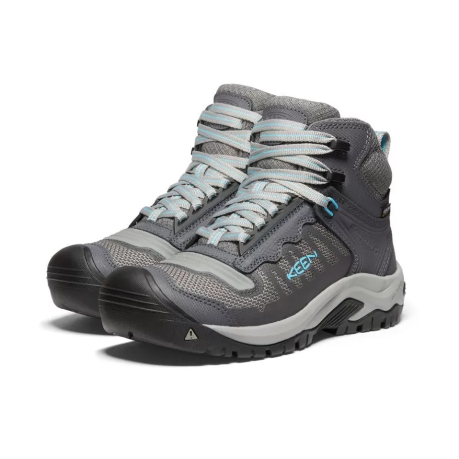 Women KEEN Work Boots & Shoes-Women'S Reno Kbf Waterproof Mid (Soft Toe) | Magnet/Ipanema
