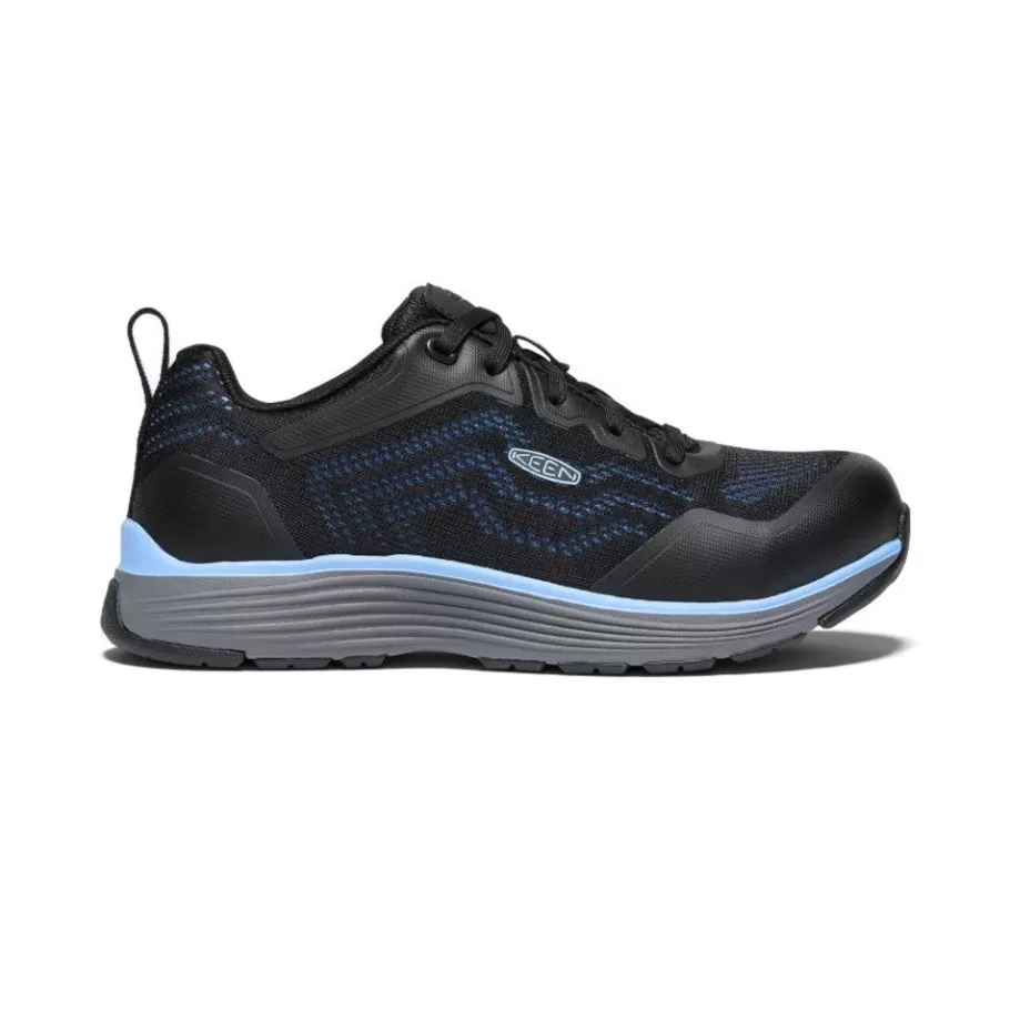 Women KEEN Work Boots & Shoes-Women'S Sparta 2 (Aluminum Toe) | Airy Blue/Black
