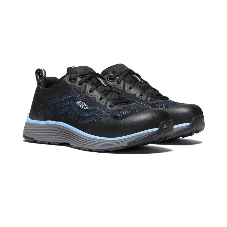 Women KEEN Work Boots & Shoes-Women'S Sparta 2 (Aluminum Toe) | Airy Blue/Black
